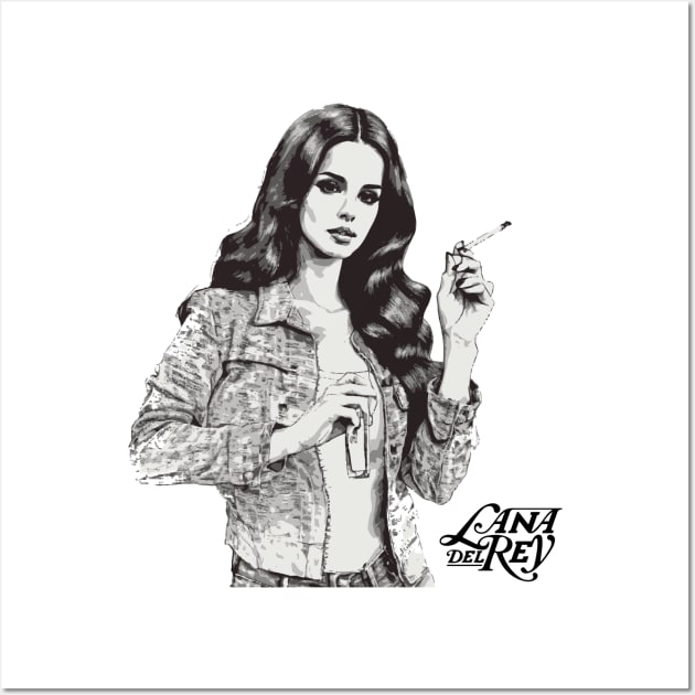 lana del rey  smoking hot Wall Art by whatyouareisbeautiful